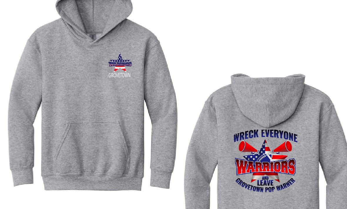 GT Football Adult and Youth Hoodie With Wreck Everyone Design For Player/Dad/Fan