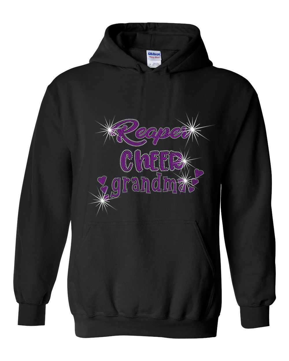 PYTF Hooded Sweatshirt With Cheer and Football Grandma Designs