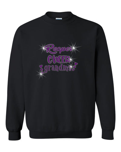PYTF Unisex Crewneck Sweatshirt With Cheer and Football Grandma Designs