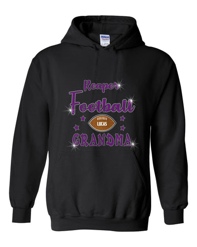 PYTF Hooded Sweatshirt With Cheer and Football Grandma Designs