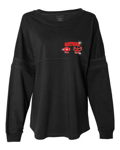 Gator's Ladies Spirit Jersey Football/Cheer Sparkle Designs AG