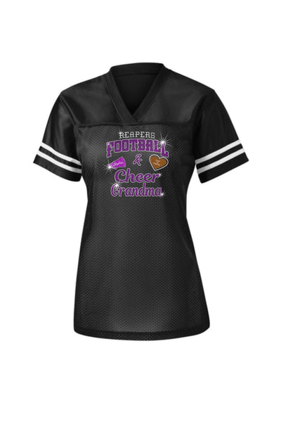 PYTF Mesh Jersey With Cheer and Football Grandma Designs