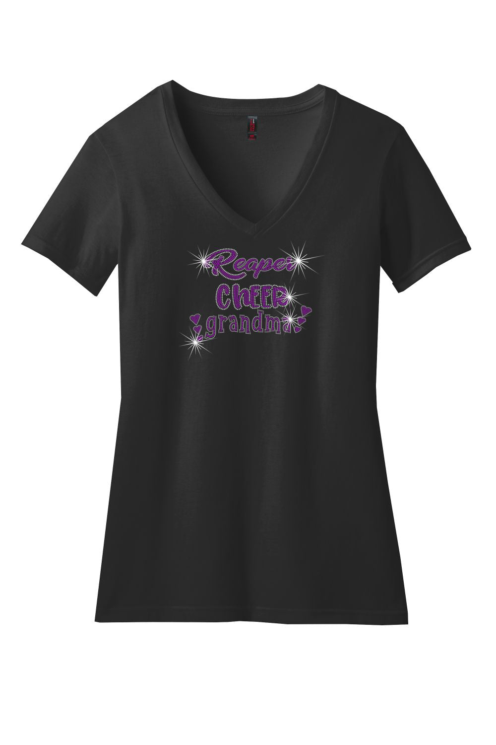 PYTF V-Neck T-Shirt With Grandma Designs Unisex and Ladies Fit