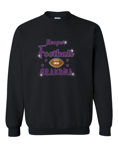 PYTF Unisex Crewneck Sweatshirt With Cheer and Football Grandma Designs