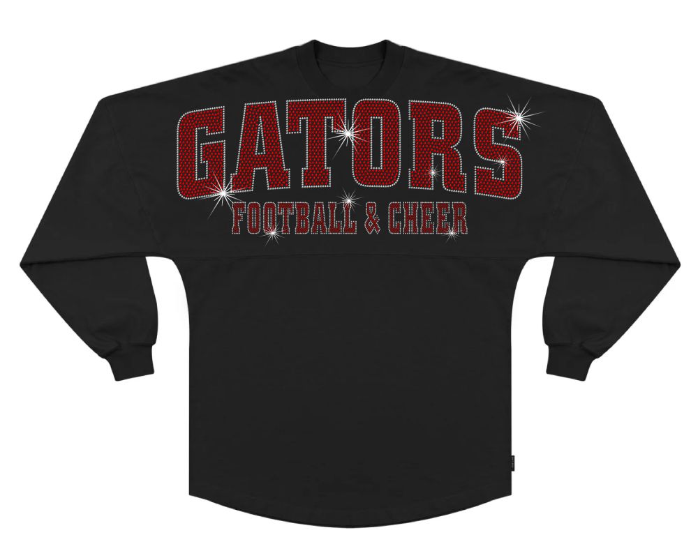 Gator's Ladies Spirit Jersey Football/Cheer Sparkle Designs AG
