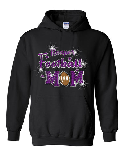 PYTF Hooded Sweatshirt With Football and Cheer Mom Designs