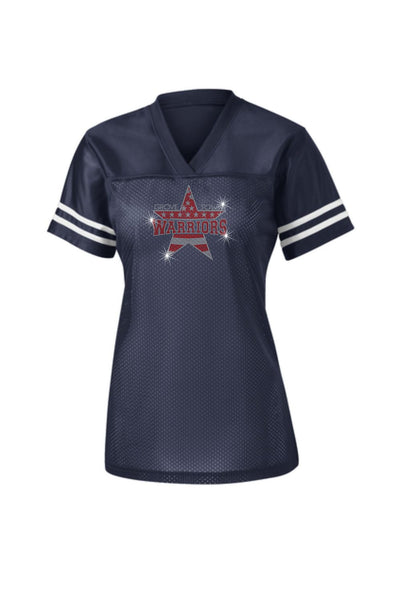 GT Ladies Mesh Jersey With Football and Cheer Designs for Grandma