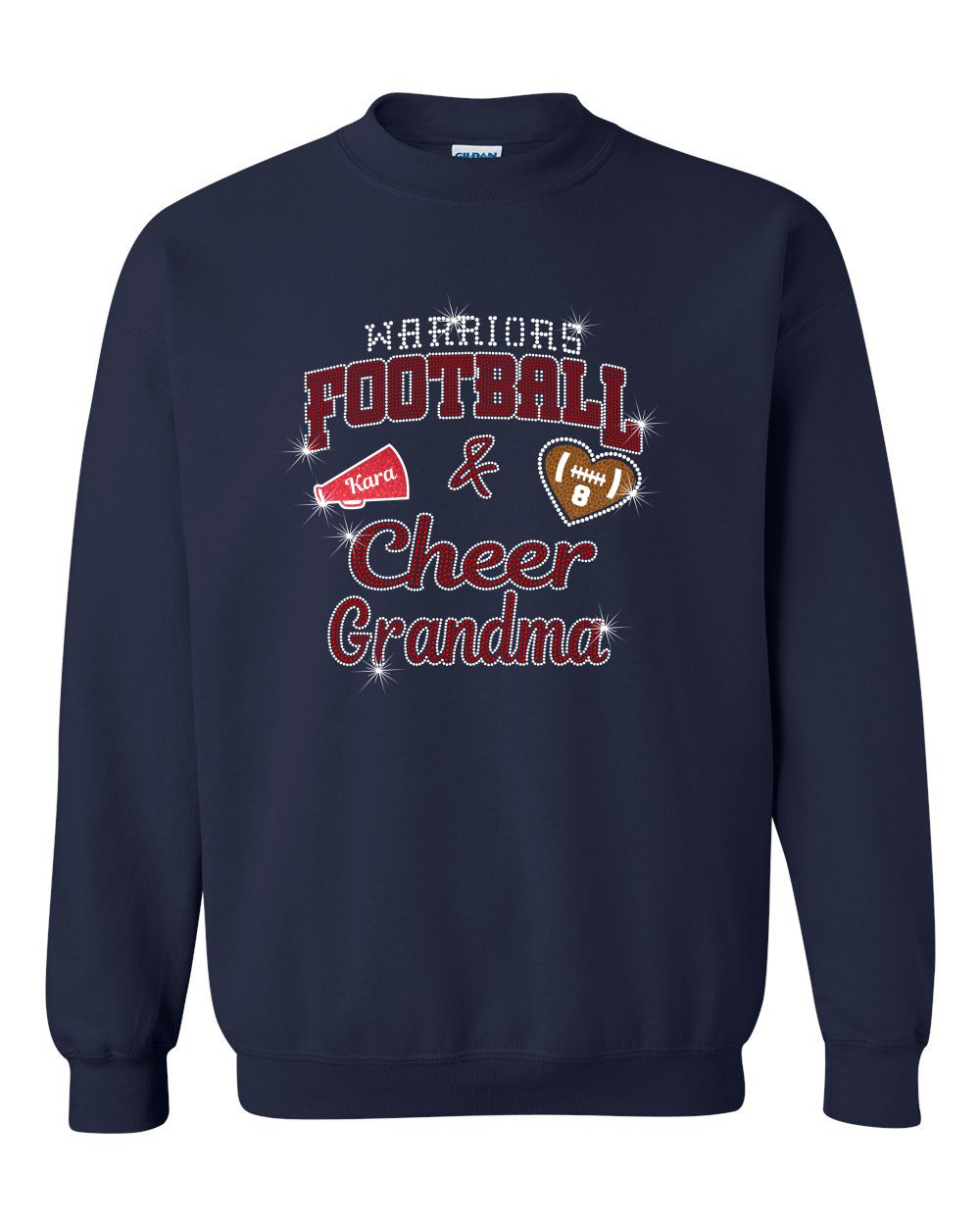 GT Warriors Crewneck Sweatshirt With Grandma Designs