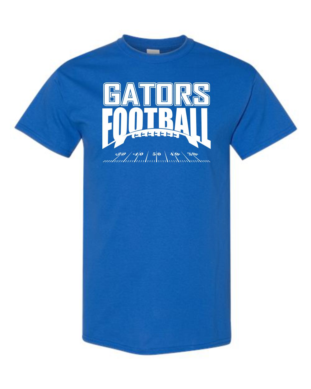 Gator's Field Design Silk Screen T-Shirt With OPTIONAL Back Personalization Youth and Adult AG