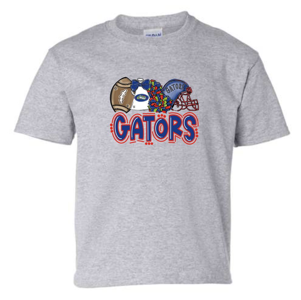 Gator's T-Shirt Youth/Adult Sizes Football and Cheer Silk Screen Designs For All AG