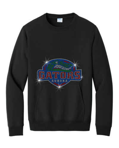 Gator's Crewneck Sweatshirt With Pocket Football and Cheer Grandma Sparkle Designs AG