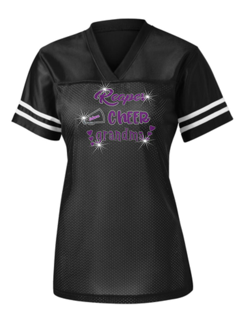 PYTF Mesh Jersey With Cheer and Football Grandma Designs