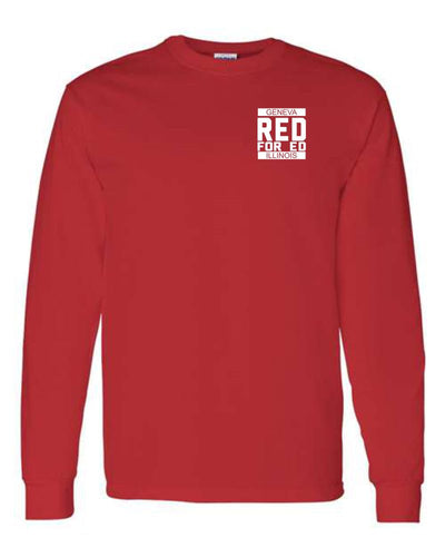 Geneva Red for ED Unisex Long Sleeve T-Shirt