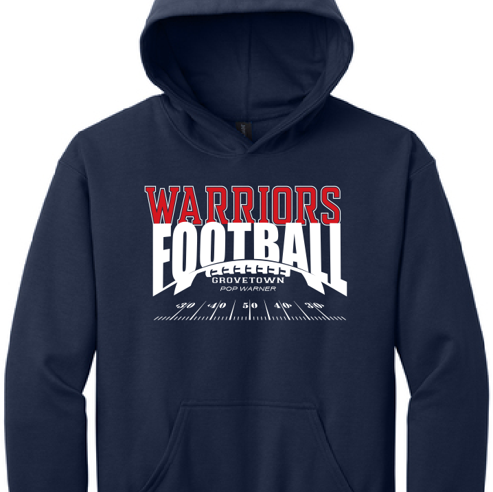 GT Adult Hoodie Football Field Design For Player(s) and Parents