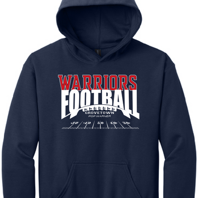 GT Adult Hoodie Football Field Design For Player(s) and Parents