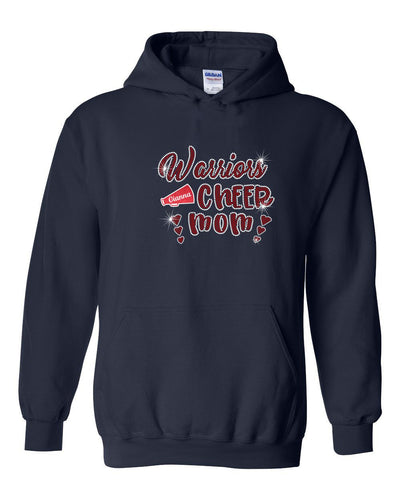 GT Warriors Hooded Sweatshirt With Football and Cheer Mom Designs
