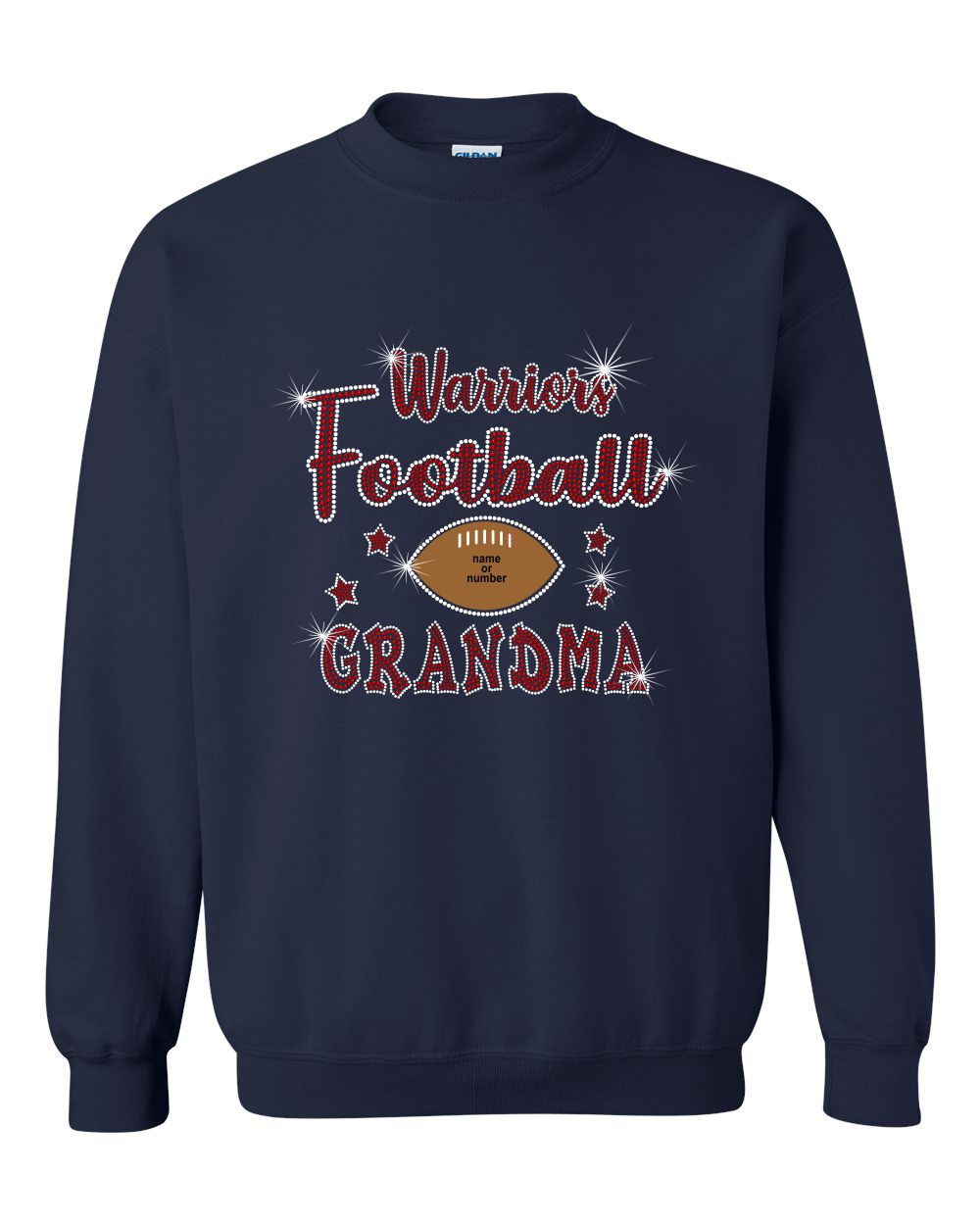 GT Warriors Crewneck Sweatshirt With Grandma Designs