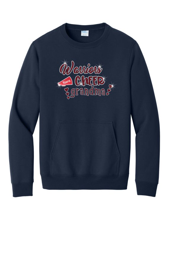 GT Crewneck Sweatshirt With Pocket Football/Cheer Designs Grandma
