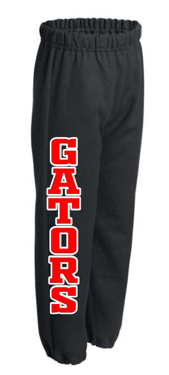 Gator's Youth and Adult Unisex Joggers Silk Screen No Sparkle AG