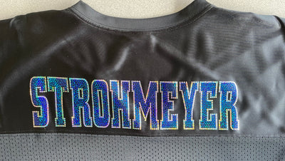 Gator's Ladies Mesh Jersey With Football and Cheer Sparkle Designs for Grandma AG