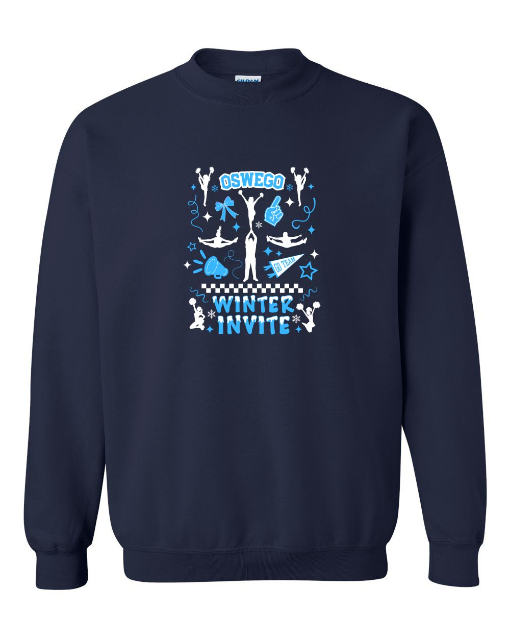 Crewneck Sweatshirt Oswego 2025 Winter Cheer Invite