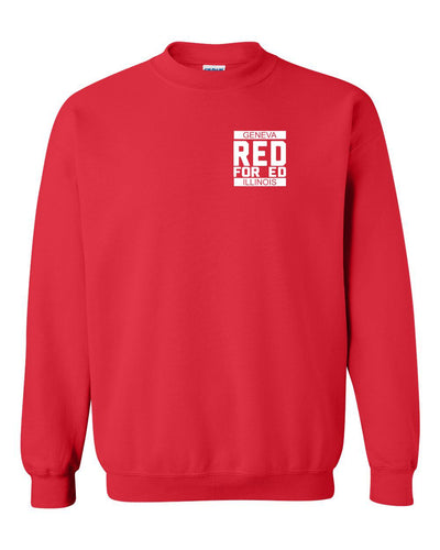 Geneva Red for ED Unisex Crewneck Sweatshirt GEA